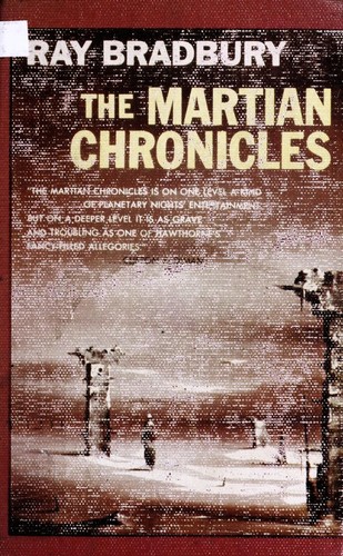 The Martian Chronicles book cover by Ray Bradbury – poetic tales of colonizing and destroying Mars