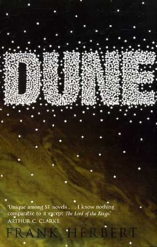 Dune book cover by Frank Herbert – desert planet saga of politics, prophecy, and ecology