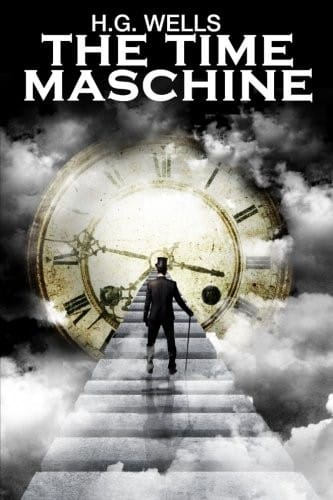 The Time Machine book cover by H.G. Wells – journey into Earth’s distant evolutionary future
