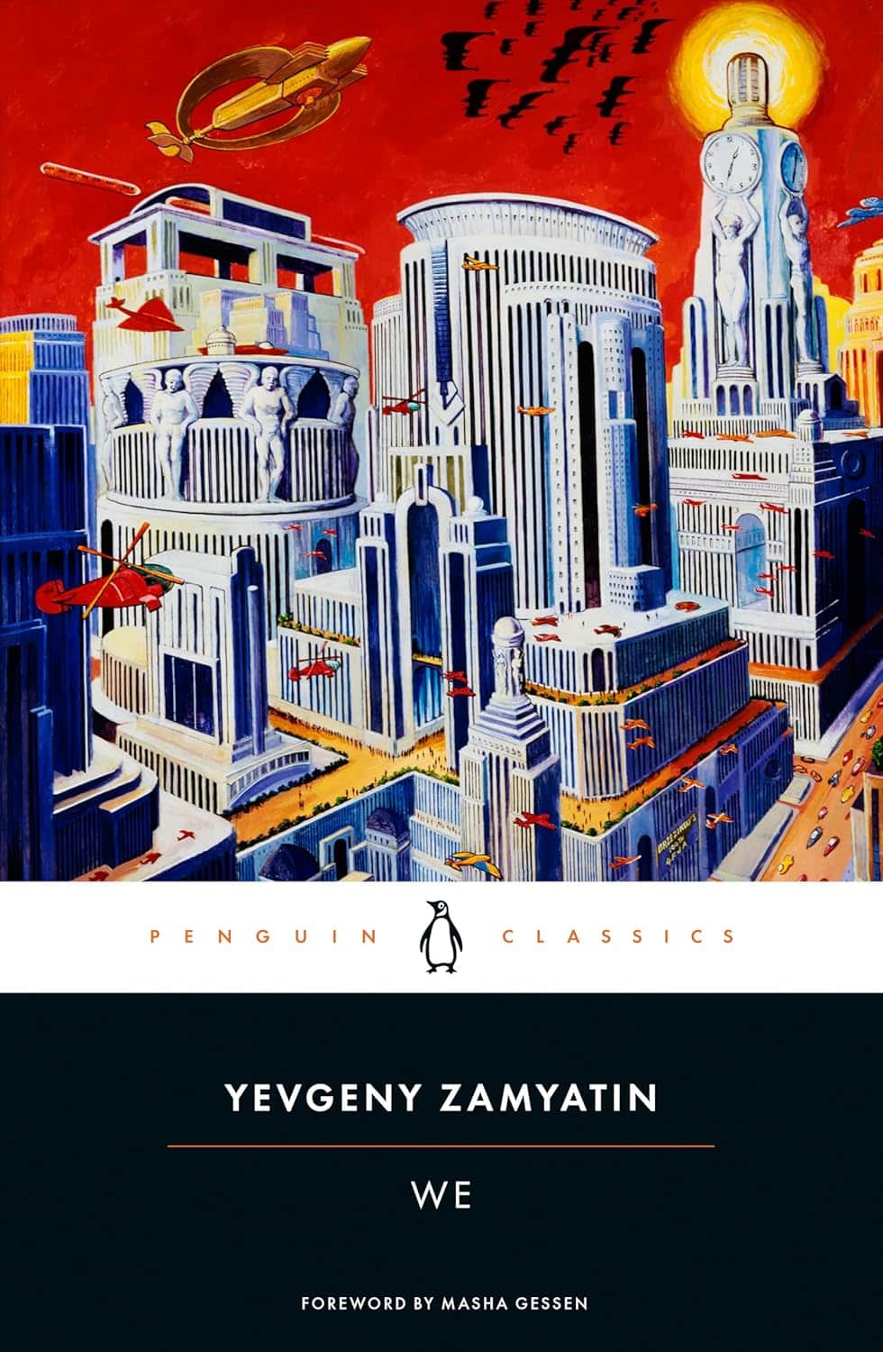 We book cover by Yevgeny Zamyatin – early dystopia where individuality is forbidden